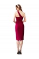 Stretch Crepe One Shoulder Sleeveless Cocktail Length Formal Evening Gown / Prom Dress / Bridesmaid Dress Kent