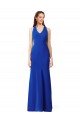 Stretch Crepe V-Neck Sleeveless Long Formal Evening Gown / Prom Dress / Bridesmaid Dress Kent
