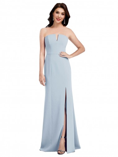 Stretch Crepe V-Neck Sleeveless Low Back Long Bridesmaid Dress / Evening Dress Kent