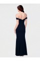 Stretch Crepe Off the Shoulder Sleeveless Low Back Long Formal Dress / Bridesmaid Dress Kent
