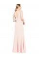 Stretch Crepe V-Neck Sleeveless V-Back Long Formal Evening Gown / Prom Dress / Bridesmaid Dress Kent