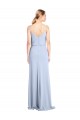 Stretch Crepe Cowl Neck Sleeveless V-Back Long Formal Dress / Bridesmaid Dress Kent