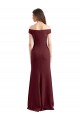 Stretch Crepe Off the Shoulder Sleeveless Long Prom Dress / Bridesmaid Dress Kent