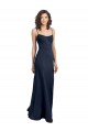 Stretch Crepe High Neck Sleeveless Low Back Long Formal Dress / Bridesmaid Dress Kent