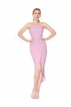 Stretch Crepe Halter Neck Sleeveless Knee Length Bridesmaid Dress / Formal Dress Kent