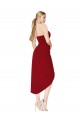 Stretch Crepe Sweetheart Sleeveless Knee Length High Low Evening Gown / Prom Dress / Bridesmaid Dress Kent