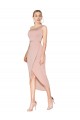 Stretch Crepe One Shoulder Sleeveless Knee Length Formal Dress / Bridesmaid Dress Kent