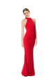 Stretch Crepe Halter Neck Sleeveless Long Prom Dress / Bridesmaid Dress Kent