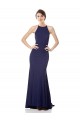 Stretch Crepe Halter Neck Sleeveless Long Bridesmaid Dress / Formal Dress Kent