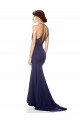 Stretch Crepe Halter Neck Sleeveless Long Bridesmaid Dress / Formal Dress Kent