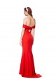 Stretch Crepe Off the Shoulder Sleeveless Long Bridesmaid Dress / Formal Dress Kent