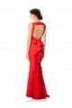 Stretch Crepe Halter Neck Sleeveless Open Back Long Bridesmaid Dress / Evening Gowns Kent