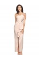 Stretch Crepe Strapless Sleeveless Low Back Nude Long Semi Formal Evening Dress / Prom Dress / Bridesmaid Dress Kent