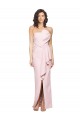 Stretch Crepe Strapless Sleeveless Low Back Pink Long Formal Dress / Bridesmaid Dress Kent