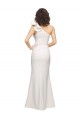 Stretch Crepe One Shoulder Sleeveless Ivory Long Formal Evening Gown / Prom Dress / Bridesmaid Dress Kent