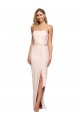 Stretch Crepe Strapless Sleeveless Low Back Long Formal Evening Gown / Prom Dress / Bridesmaid Dress Kent