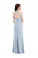 Stretch Crepe Halter Neck Sleeveless Open Back A-Line Long Formal Evening Gown / Prom Dress / Bridesmaid Dress Kent