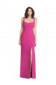 Stretch Crepe Square Neck Sleeveless Low Back Long Semi Formal Evening Dress / Prom Dress / Bridesmaid Dress Kent