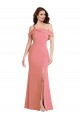 Stretch Crepe One Shoulder Sleeveless Low Back Long Semi Formal Evening Dress / Prom Dress / Bridesmaid Dress Kent