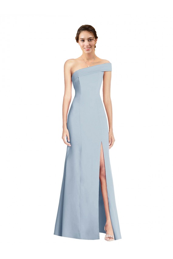 Stretch Crepe Off the Shoulder Sleeveless Long Formal Evening Gown / Prom Dress / Bridesmaid Dress Kent