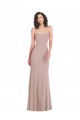Stretch Crepe Sweetheart Sleeveless Dusty Pink Long Formal Dress / Bridesmaid Dress Kent