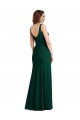 Stretch Crepe Square Neck Sleeveless Long Semi Formal Evening Dress / Prom Dress / Bridesmaid Dress Kent