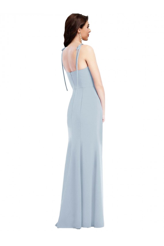 Stretch Crepe Strapless Sleeveless Low Back Long Bridesmaid Dress / Formal Dress Kent