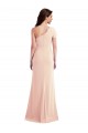 Stretch Crepe One Shoulder Cap Sleeves Long Formal Evening Gown / Prom Dress / Bridesmaid Dress Kent