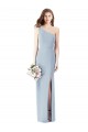 Stretch Crepe One Shoulder Sleeveless Long Semi Formal Evening Dress / Prom Dress / Bridesmaid Dress Kent