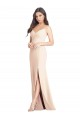 Stretch Crepe Spaghetti Straps Sleeveless Long Semi Formal Evening Dress / Prom Dress / Bridesmaid Dress Kent
