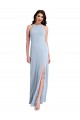 Stretch Crepe Halter Neck Sleeveless Open Back Sheath Long Formal Evening Gown / Prom Dress / Bridesmaid Dress Kent