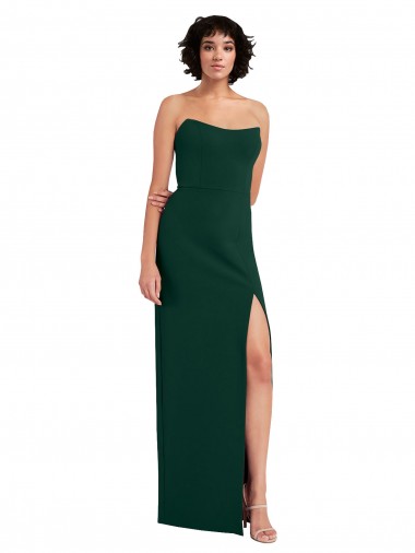 Stretch Crepe Scoop Neck Sleeveless Low Back Long Formal Evening Gown / Prom Dress / Bridesmaid Dress Kent