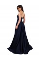 Stretch Crepe Sweetheart Sleeveless Low Back A-Line Long Formal Dress / Bridesmaid Dress Kent
