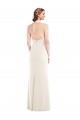 Stretch Crepe Halter Neck Sleeveless Low Back Long Semi Formal Evening Dress / Prom Dress / Bridesmaid Dress Kent