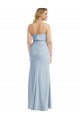 Stretch Crepe Strapless Sleeveless Low Back Long Semi Formal Evening Dress / Prom Dress / Bridesmaid Dress Kent