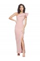 Stretch Crepe One Shoulder Sleeveless Long Formal Evening Gown / Prom Dress / Bridesmaid Dress Kent