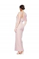 Stretch Crepe One Shoulder Sleeveless Low Back Long Formal Evening Gown / Prom Dress / Bridesmaid Dress Kent