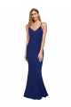 Stretch Crepe V-Neck Sleeveless Open Back Long Formal Dress / Bridesmaid Dress Kent