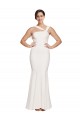 Stretch Crepe Square Neck Sleeveless Low Back Long Formal Evening Gown / Prom Dress / Bridesmaid Dress Kent