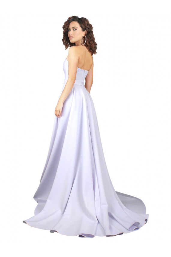 Stretch Crepe Sweetheart Sleeveless Long Beach Wedding Dress Kent