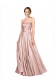 Stretch Satin Sweetheart Sleeveless Low Back Long Black Tie Evening Gown / Prom Dress / Bridesmaid Dress Kent