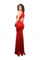 Stretch Satin Halter Neck Sleeveless Keyhole Back Long Formal Evening Gown / Prom Dress / Bridesmaid Dress Kent
