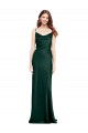 Stretch Satin Cowl Neck Sleeveless V-Back Long Black Tie Evening Gown / Prom Dress / Bridesmaid Dress Kent