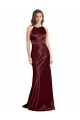 Stretch Satin Spaghetti Straps Sleeveless Long Formal Evening Gown / Prom Dress / Bridesmaid Dress Kent
