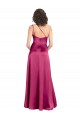 Stretch Satin One Shoulder Sleeveless Open Back Long Formal Evening Gown / Prom Dress / Bridesmaid Dress Kent