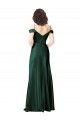 Stretch Satin Off the Shoulder Sleeveless V-Back Long Formal Evening Gown / Prom Dress / Bridesmaid Dress Kent