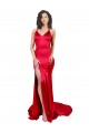 Stretch Satin Sweetheart Sleeveless Low Back Red Long Formal Evening Gown / Prom Dress / Bridesmaid Dress Kent