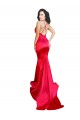 Stretch Satin Sweetheart Sleeveless Low Back Red Long Formal Evening Gown / Prom Dress / Bridesmaid Dress Kent