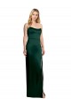 Stretch Satin Scoop Neck Sleeveless Long Formal Evening Gown / Prom Dress / Bridesmaid Dress Kent