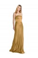 Stretch Satin Strapless Sleeveless Long Formal Evening Gown / Prom Dress / Bridesmaid Dress Kent